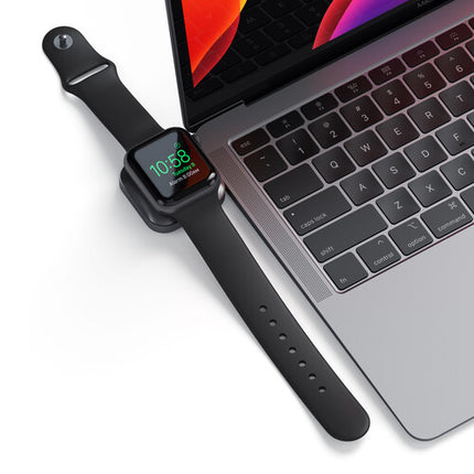 Satechi Base de Carga Magnética USB-C para Apple Watch Negra MFi
