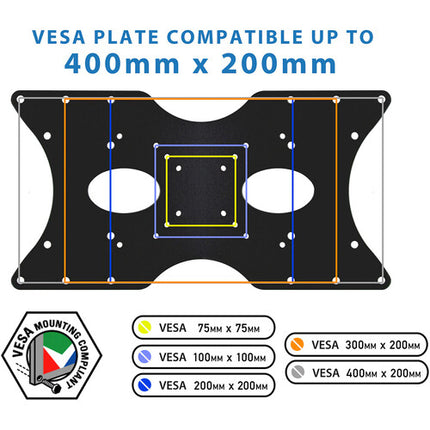 Mount-It! Adaptador VESA para Monitor Soporte 66 lb 300x200 mm