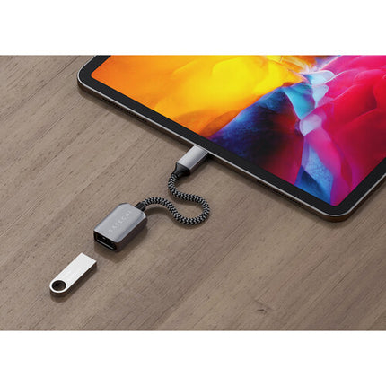 Satechi Cable Adaptador USB Tipo C a Tipo A USB 3.2 Gen 1 Trenzado