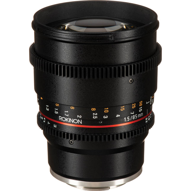 Rokinon 85mm T1.5 Objetivo Cine para Sony E-Mount de Montura E con Cobertura Full-Frame y Filtro 72mm