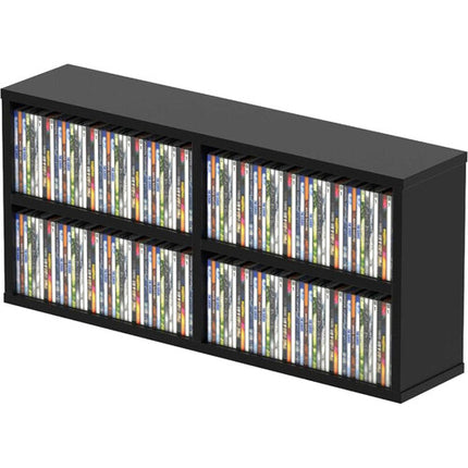 GLORIOUS CD Box 180 Caja para 180 CDs MDF Negra Apilable Pared