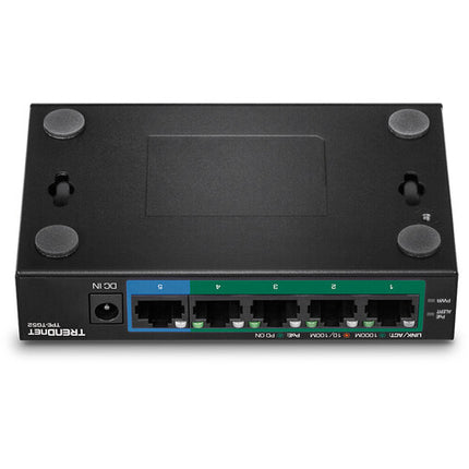 TRENDnet TPE-TG52 Conmutador 5 Puertos Gigabit Ethernet 4 PoE+ 32W PoE+