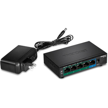 TRENDnet TPE-TG52 Conmutador 5 Puertos Gigabit Ethernet 4 PoE+ 32W PoE+