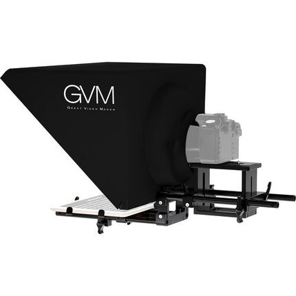 GVM Teleprompter para Tablets y Smartphones con Control Remoto Bluetooth y Plataforma Ajustable