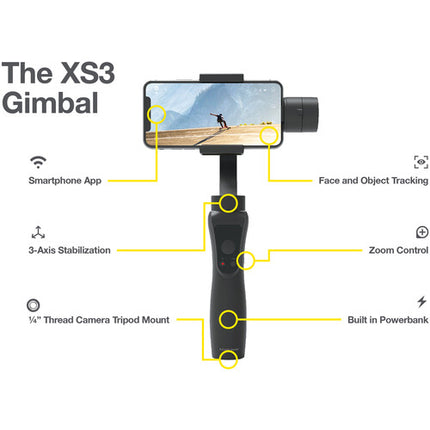 Kaiser Baas XS3 Estabilizador de Smartphone 3 Ejes 12 Horas Batería 3000mAh