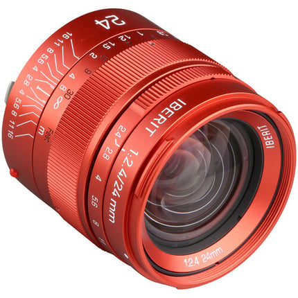 KIPON Iberit 24mm f2.4 Lente para Leica M Montura Manual con Apertura f2.4‑f16