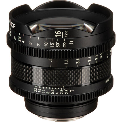 Rokinon XEEN CF 16mm T2.6 Objetivo Cine Pro Carbono 95mm Diámetro