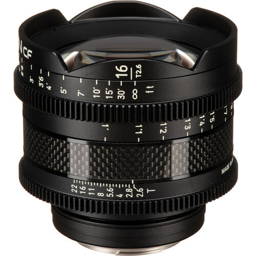 Rokinon XEEN CF 16mm T2.6 Objetivo Cine Pro Carbono 95mm Diámetro