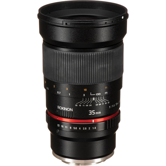 Rokinon 35mm f1.4 AS UMC objetivo Sony E Mount apertura f1.4-22 52.5mm