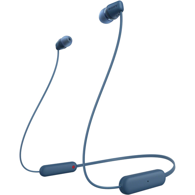 Sony WI-C100 Auriculares Inalámbricos In-Ear Azul 25 Horas Batería 9mm Drivers