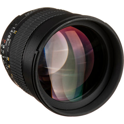 Rokinon 85mm f/1.4 Objetivo Nikon F con Chip AE y Parasoles