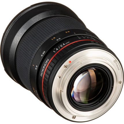 Rokinon 24mm f1.4 ED AS UMC objetivo gran angular para Canon lentes asféricos y ED maletín incluido