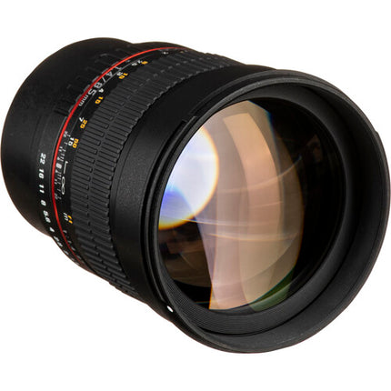 Rokinon 85mm f/1.4 AS IF UMC Lente para Micro Cuatro Tercios foco 3.3m y apertura f/1.4-22