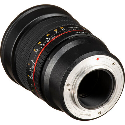 Rokinon 85mm f/1.4 AS IF UMC Lente para Micro Cuatro Tercios foco 3.3m y apertura f/1.4-22