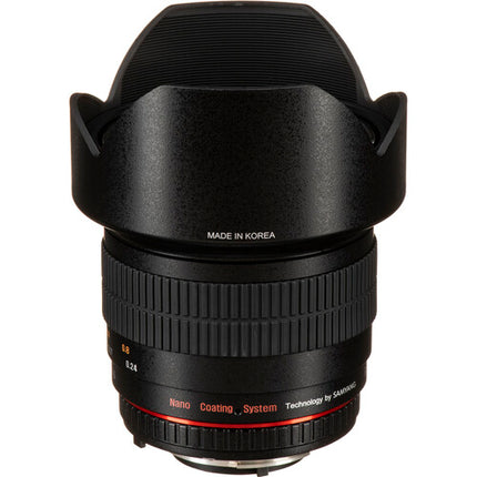 Rokinon 10mm f/2.8 ED AS NCS CS Objetivo Nikon F Montura APS-C con Capucha y Estuche