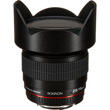 Rokinon 10mm f/2.8 ED AS NCS CS Objetivo Nikon F Montura APS-C con Capucha y Estuche