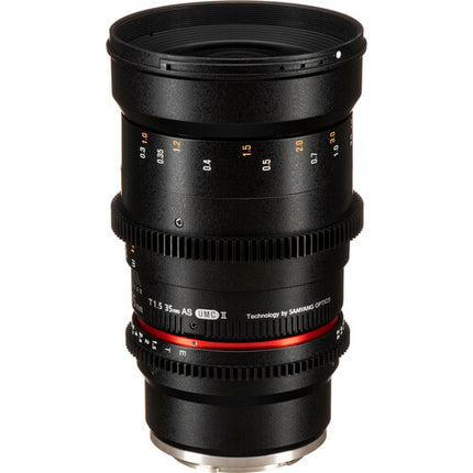 Rokinon 35mm T1.5 Objetivo Cine para Sony E-Mount Full-Frame 77mm