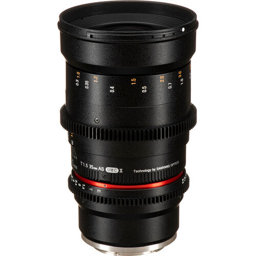 Rokinon 35mm T1.5 Objetivo Cine para Sony E-Mount Full-Frame 77mm