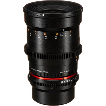 Rokinon 35mm T1.5 Lente Cine para Montura Micro Cuatro Tercios 77mm filtro
