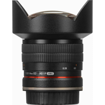 Rokinon 14mm f/2.8 IF ED UMC Lente angular para Canon con Chip AE y parasol integrado