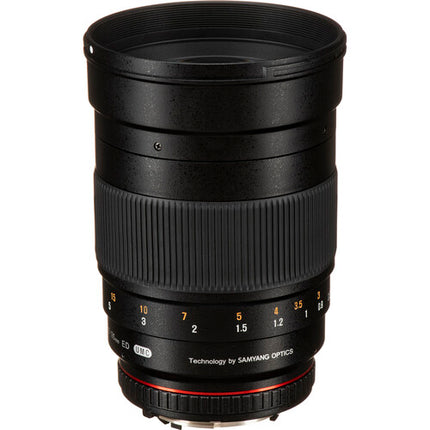 Rokinon 135mm f 2.0 Objetivo para Nikon F Montura con Chip AE y Parasol