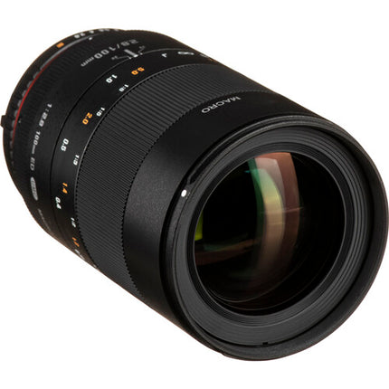 Rokinon 100mm f2.8 Macro para Nikon F con 1:1 de magnificación y apertura f2.8 a f32