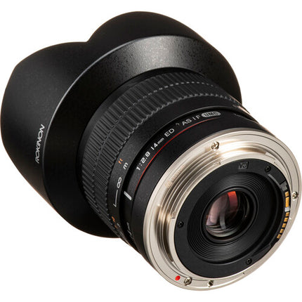 Rokinon 14mm f/2.8 IF ED UMC Lente angular para Canon con Chip AE y parasol integrado