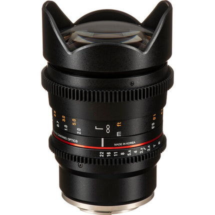 Rokinon 16mm T2.6 Lente Cine Full Frame Montura Sony E 16mm Foco Manual