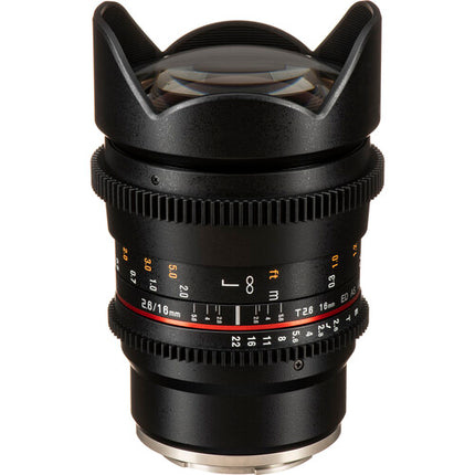 Rokinon 16mm T2.6 Lente Cine Full Frame Montura Sony E 16mm Foco Manual