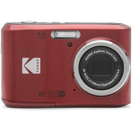 Kodak Pixpro FZ45 Cámara Digital 16MP Zoom 4x Pantalla 2.7" Roja