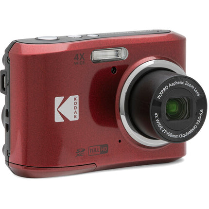 Kodak Pixpro FZ45 Cámara Digital 16MP Zoom 4x Pantalla 2.7" Roja