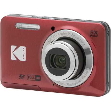 Kodak PIXPRO FZ55 Cámara digital 16MP Zoom óptico 5x pantalla LCD 2.7" roja