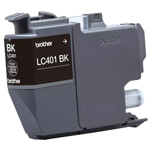 Brother LC401 Cartucho de Tinta Negro Estándar para Impresoras MFC-J1010DW J1012DW J1170DW