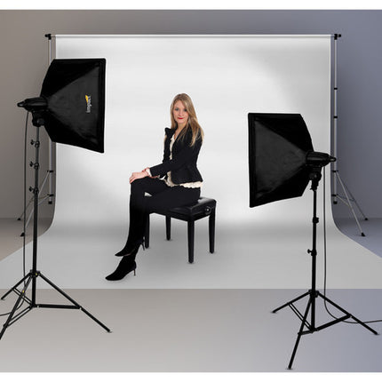 Impact Soft and Natural Kit Iluminación Fluorescente 2 Luces Softbox 20x20 pulgadas