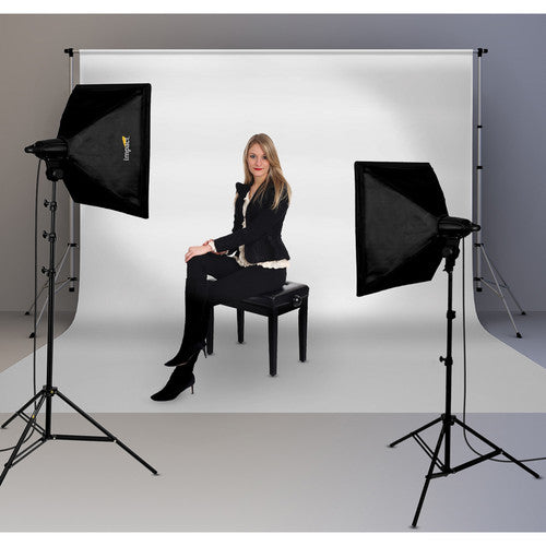 Impact Soft and Natural Kit Iluminación Fluorescente 2 Luces Softbox 20x20 pulgadas
