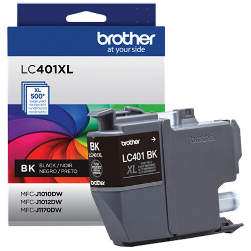 Cartucho de tinta negro alta capacidad Brother LC401 para impresoras Brother MFC-J1010DW J1012DW J1170DW