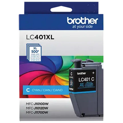 Cartucho de tinta cyan de alta capacidad Brother LC401 para impresoras All-in-One MFC-J1010DW MFC-J1012DW MFC-J1170DW