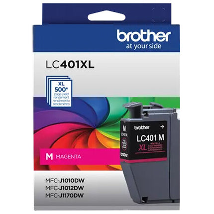 Brother LC401 Cartucho Tinta Magenta Alta Capacidad para Impresoras MFC