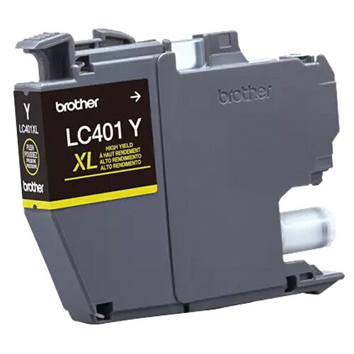 Brother LC401 Cartucho de Tinta Amarillo Alta Capacidad para Impresoras All-in-One