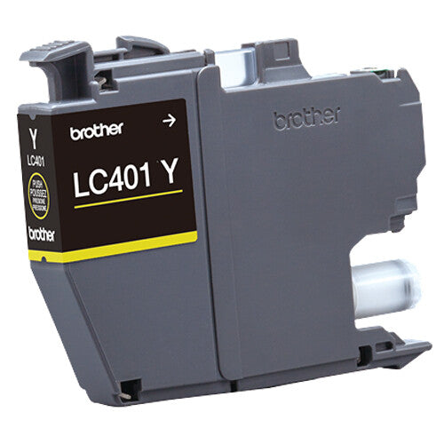 Cartucho de tinta amarillo Brother LC401 rendimiento estándar para impresoras Brother MFC-J1010DW J1012DW J1170DW