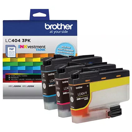 Brother LC404 Cartuchos de Tinta Color Estándar para INKvestment Tank MFC-J1205W MFC-J1215W