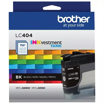 Cartucho de tinta negro Brother LC404 INKvestment para MFC-J1205W