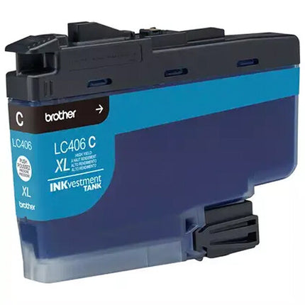 Brother LC406XLCS Cartucho de Tinta Cian para Impresoras INKvestment Tank alta capacidad