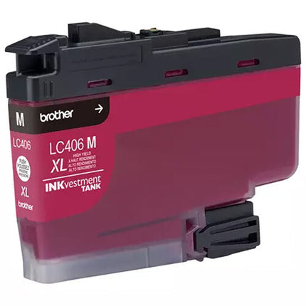Brother LC406XLMS Cartucho de Tinta Magenta Alta Capacidad para Impresoras INKvestment Tank