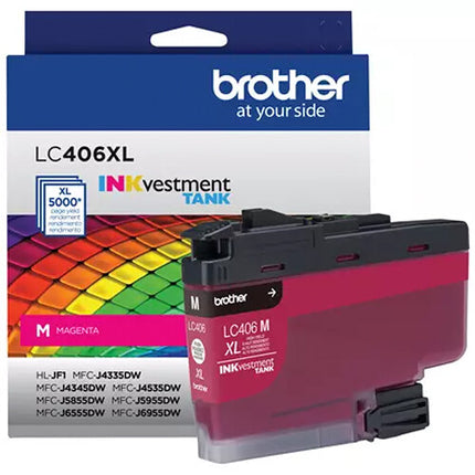 Brother LC406XLMS Cartucho de Tinta Magenta Alta Capacidad para Impresoras INKvestment Tank