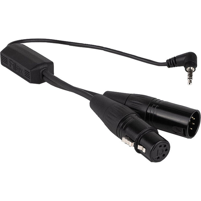 Fiilex TRRS a XLR 5 Pines Adaptador DMX Macho y Hembra para Iluminación
