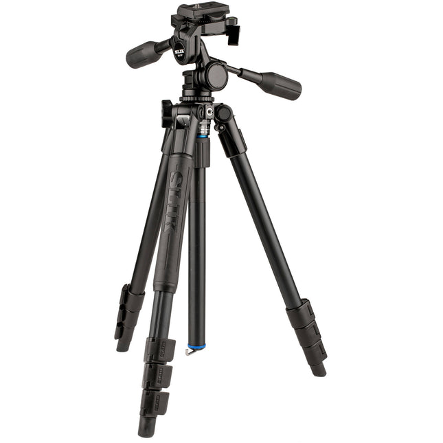 SLIK Pro AL-324-3W Trípode de Aluminio 4 Secciones 67 Pulgadas 8.8 lb Capacidad
