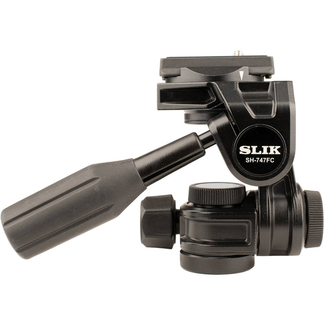SLIK SH-747FC Cabezal 3 Vías con Control de Fricción 15 4 lb y Liberación Rápida Arca-Type