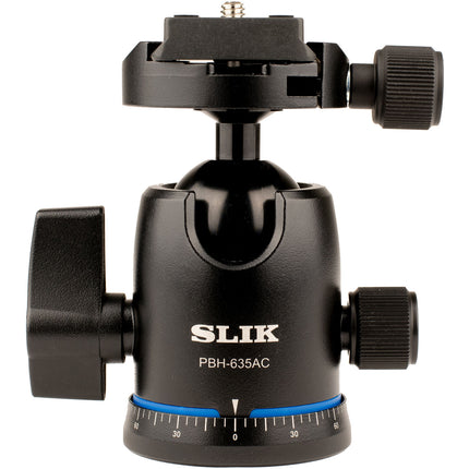 SLIK PBH-635AC Cabezal de Bola Doble Acción Capacidad 6kg Altura 10.7cm con Placa Rápida Arca-Type