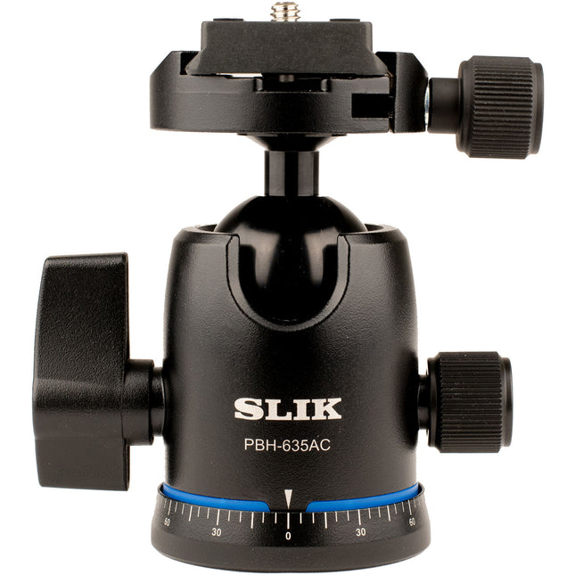 SLIK PBH-635AC Cabezal de Bola Doble Acción Capacidad 6kg Altura 10.7cm con Placa Rápida Arca-Type